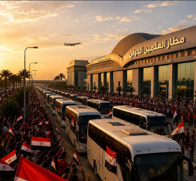 استقبال تاريخي لبعثة منتخب مصر بعد مونديال 2026.. الجماهير تهتف «شرفتونا» في مطار العلمين
