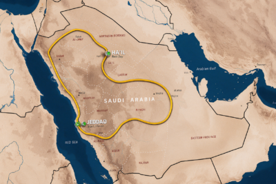 خريطة ومسار رالي داكار 2027 في السعودية